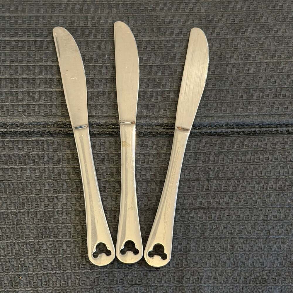 Disney Mickey Mouse Stainless Steel Dinner Knives Set of 3